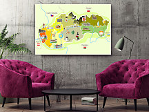 Obraz Mapa Slovenska